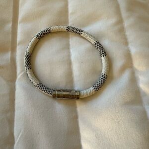 Louis Vuitton Black and Cream Bracelet